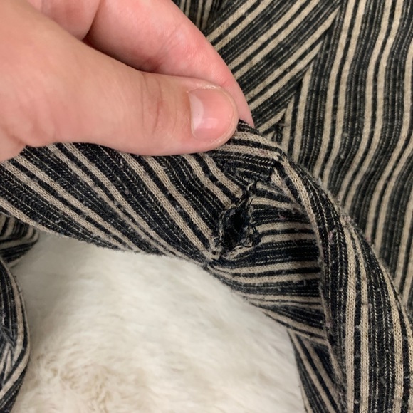 black/white pinstripe capris *read description* - Picture 6 of 8